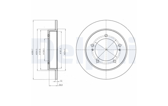Brake Disc BG4289 Delphi