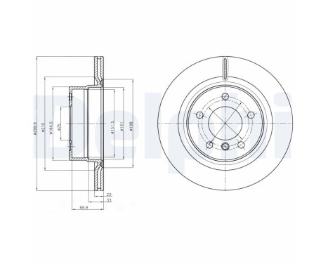 Brake Disc BG4293C Delphi