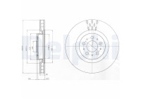 Brake Disc BG4305C Delphi