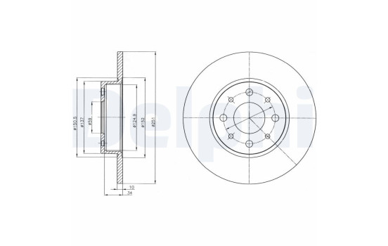 Brake Disc BG4312 Delphi