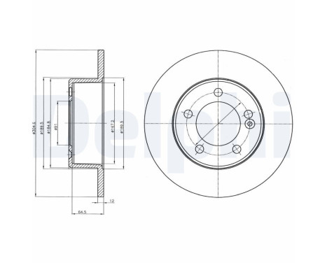 Brake Disc BG4321 Delphi