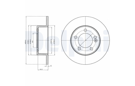 Brake Disc BG4321 Delphi