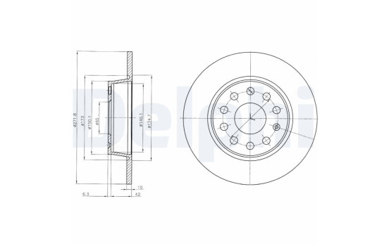 Brake Disc BG4324C Delphi
