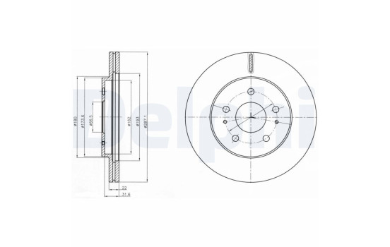 Brake Disc BG4326 Delphi
