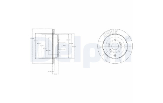 Brake Disc BG4329 Delphi