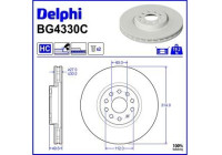 Brake Disc BG4330C Delphi