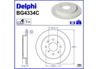 Brake Disc BG4334C Delphi