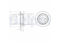 Brake Disc BG4335 Delphi