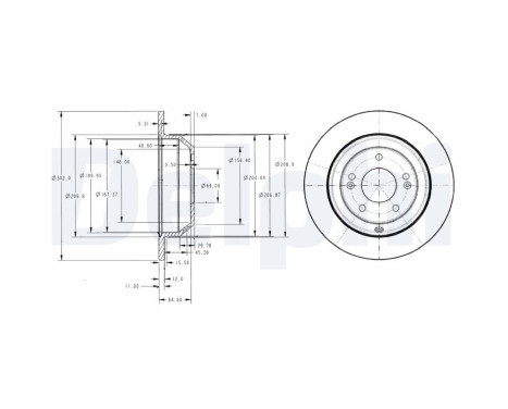 Brake Disc BG4335 Delphi