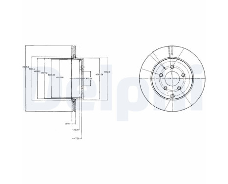 Brake Disc BG4341 Delphi