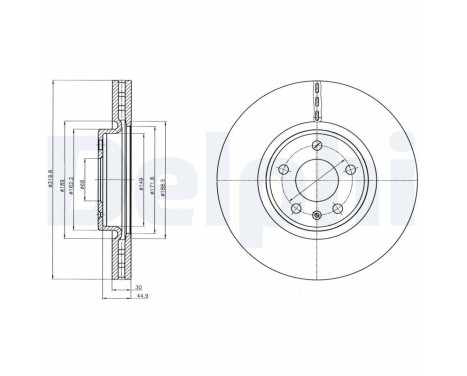 Brake Disc BG4346C Delphi