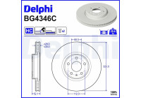 Brake Disc BG4346C Delphi