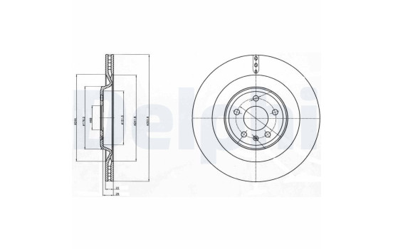 Brake Disc BG4387C Delphi