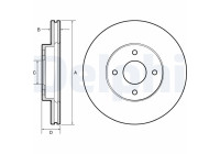 Brake Disc BG4454 Delphi