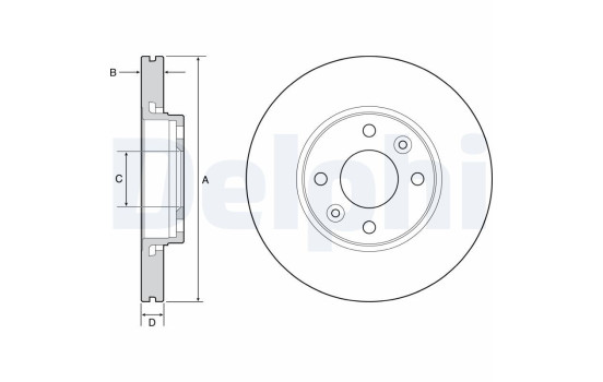 Brake Disc BG4459C Delphi