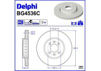 Brake Disc BG4536C Delphi
