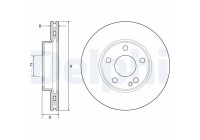 Brake Disc BG4554C Delphi