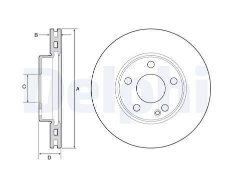 Brake Disc BG4554C Delphi