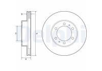 Brake Disc BG4557 Delphi