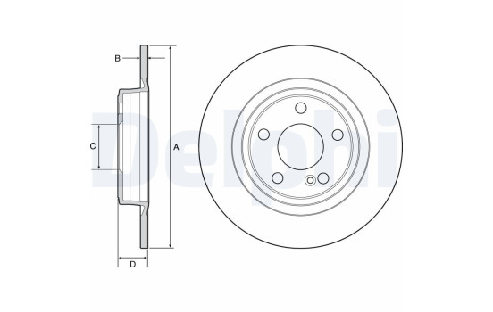 Brake Disc BG4558C Delphi