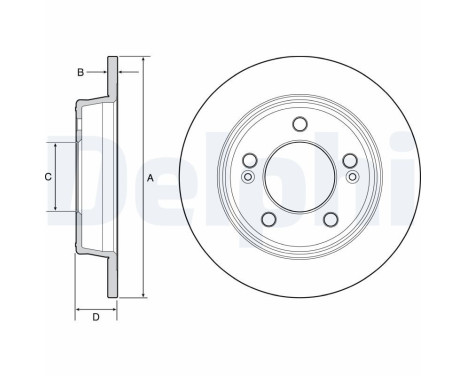 Brake Disc BG4559C Delphi