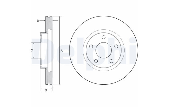 Brake Disc BG4562C Delphi