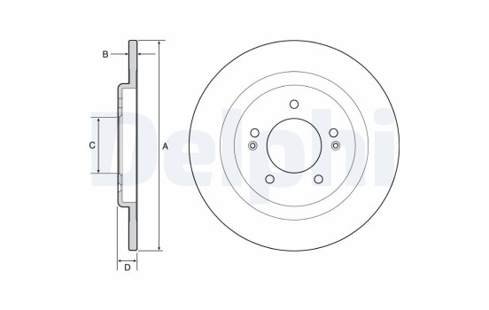 Brake Disc BG4563C Delphi
