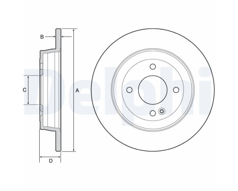 Brake Disc BG4564 Delphi