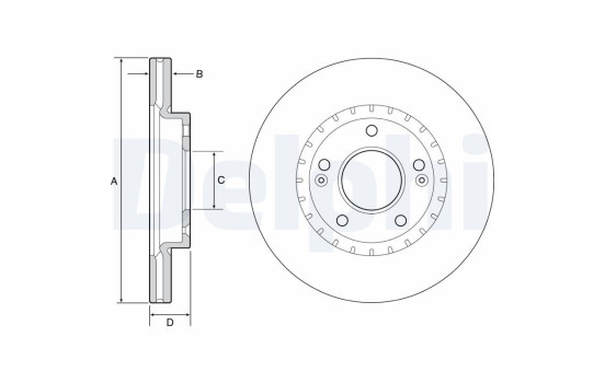Brake Disc BG4565C Delphi