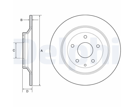 Brake Disc BG4567C Delphi