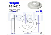 Brake disc BG4632C Delphi