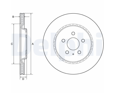 Brake Disc BG4643C Delphi