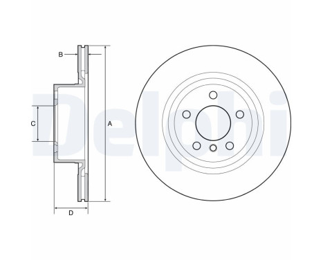 Brake Disc BG4644C Delphi