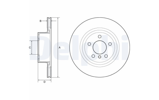 Brake Disc BG4644C Delphi