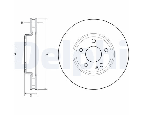 Brake Disc BG4646C Delphi