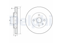 Brake Disc BG4647C Delphi