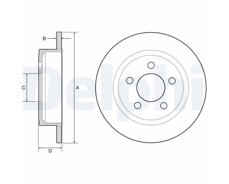 Brake Disc BG4648 Delphi