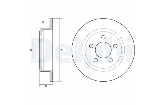 Brake Disc BG4648 Delphi