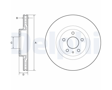 Brake Disc BG4654C Delphi