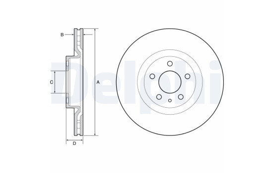Brake Disc BG4654C Delphi
