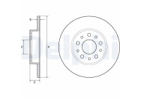 Brake Disc BG4655C Delphi