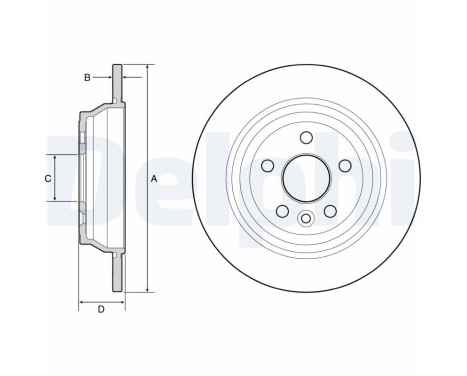 Brake Disc BG4656C Delphi