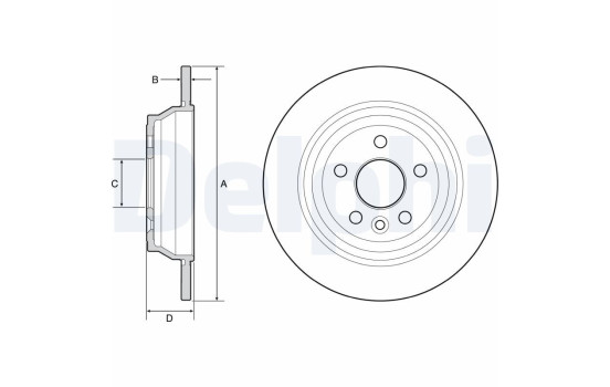 Brake Disc BG4656C Delphi