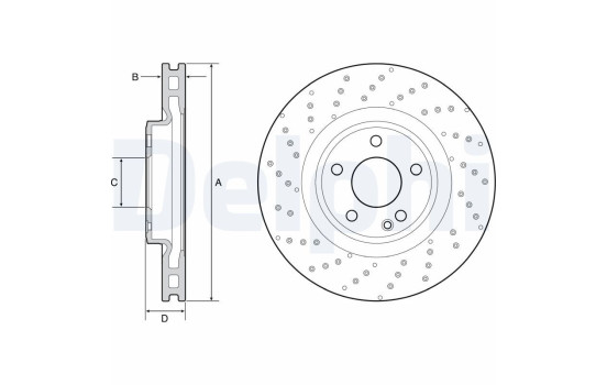 Brake Disc BG4658C Delphi