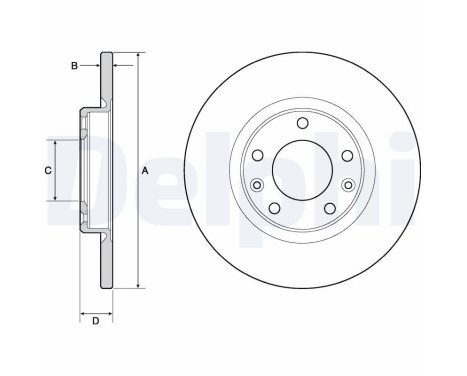 Brake Disc BG4661C Delphi