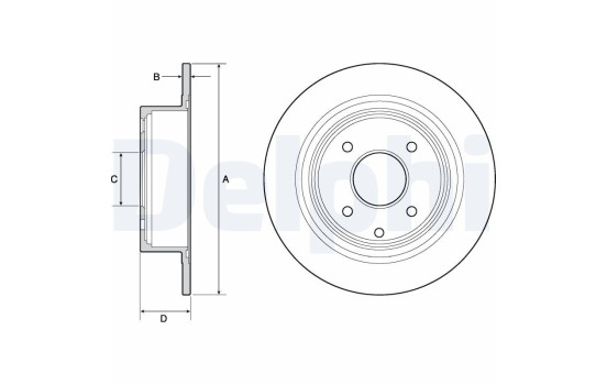 Brake Disc BG4666C Delphi
