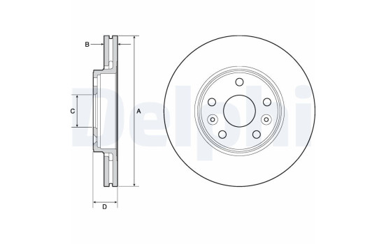 Brake Disc BG4667C Delphi