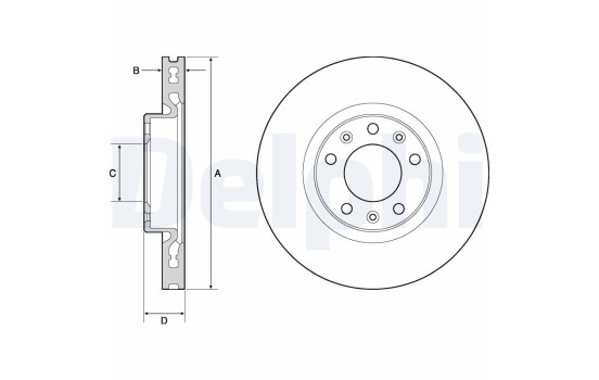 Brake Disc BG4669C Delphi