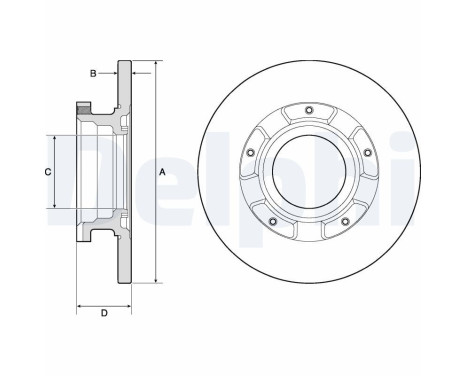 Brake Disc BG4673 Delphi