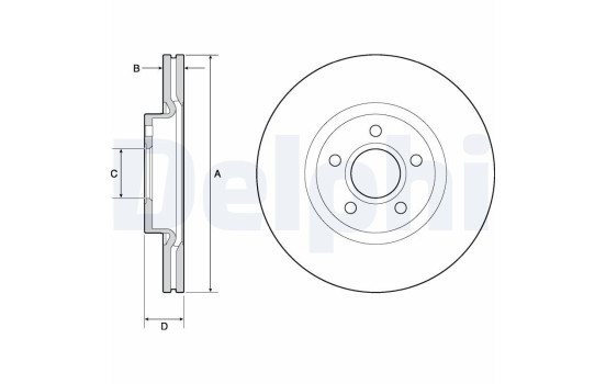 Brake Disc BG4676C Delphi